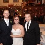 Kuipers Family Farm Maple Park Wedding DJ with Bride and Groom