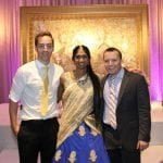 Asha, Dustin, and Paul together after the wedding