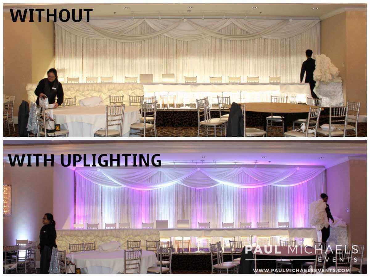 beautiful chicago uplighting example before and after