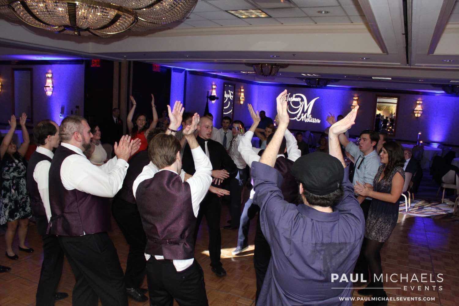 purple uplighting at the hilton lisle naperville