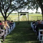 farm wedding ceremony enterainers at northfork farm in oswego