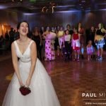 Chicago bride tossing her bouquet