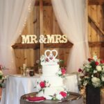 Mr and Mrs sign at Wedding