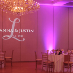Beautiful wedding monogram at abbington glen ellyn banquet hall