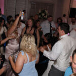 A group of people dancing